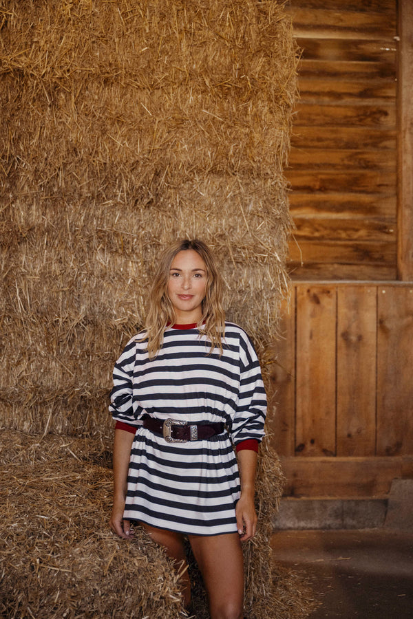 SWEAT MARINIÈRE JEAN RODEO - SAND & BLACK