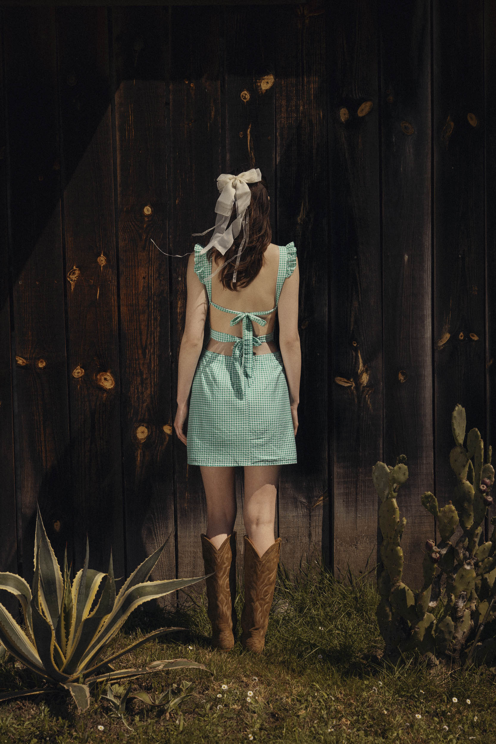 ROBE PIPPA - VICHY GREEN