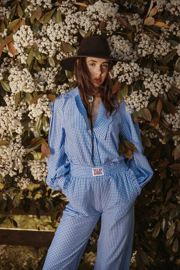 Blouse Rosalie - Vichy Lavande