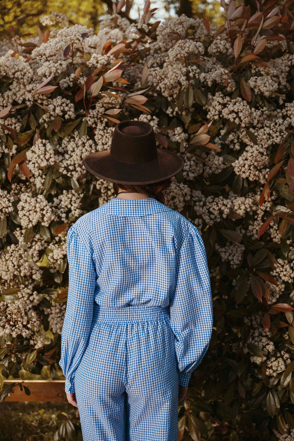 Blouse Rosalie - Vichy Lavande