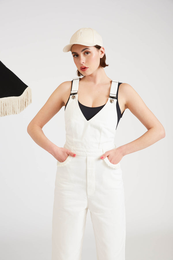 Salopette Rosie - Denim Crème