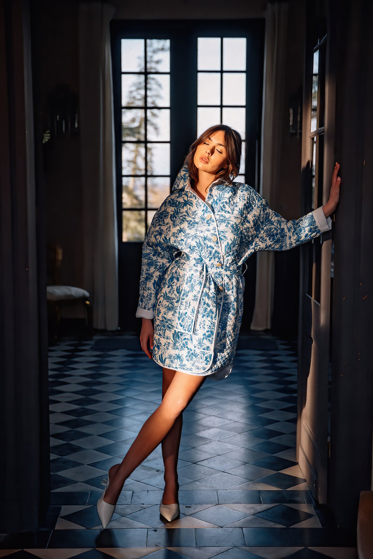 Veste Jeannette - Toile de jouy