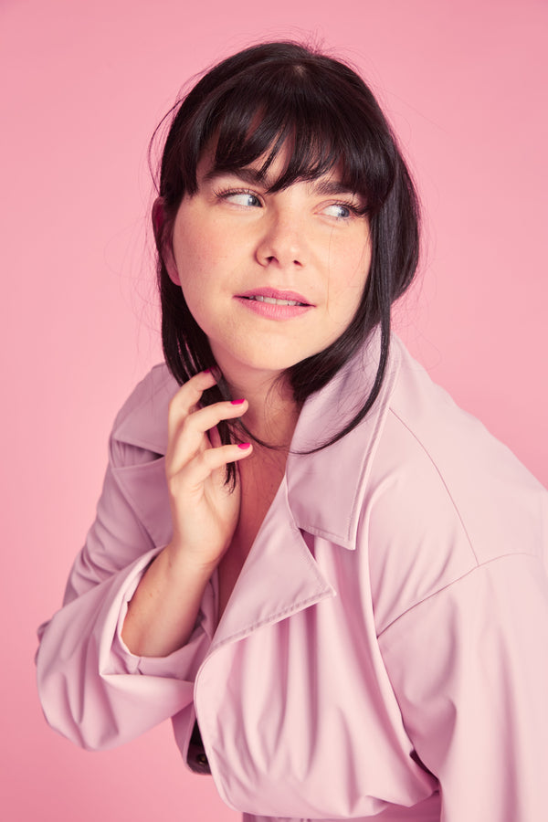 Trench Coat Dolly - Candy Pink