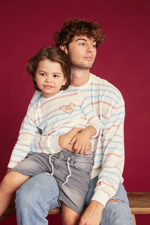 Sweat Marinière Junior Sunset - Multicolore