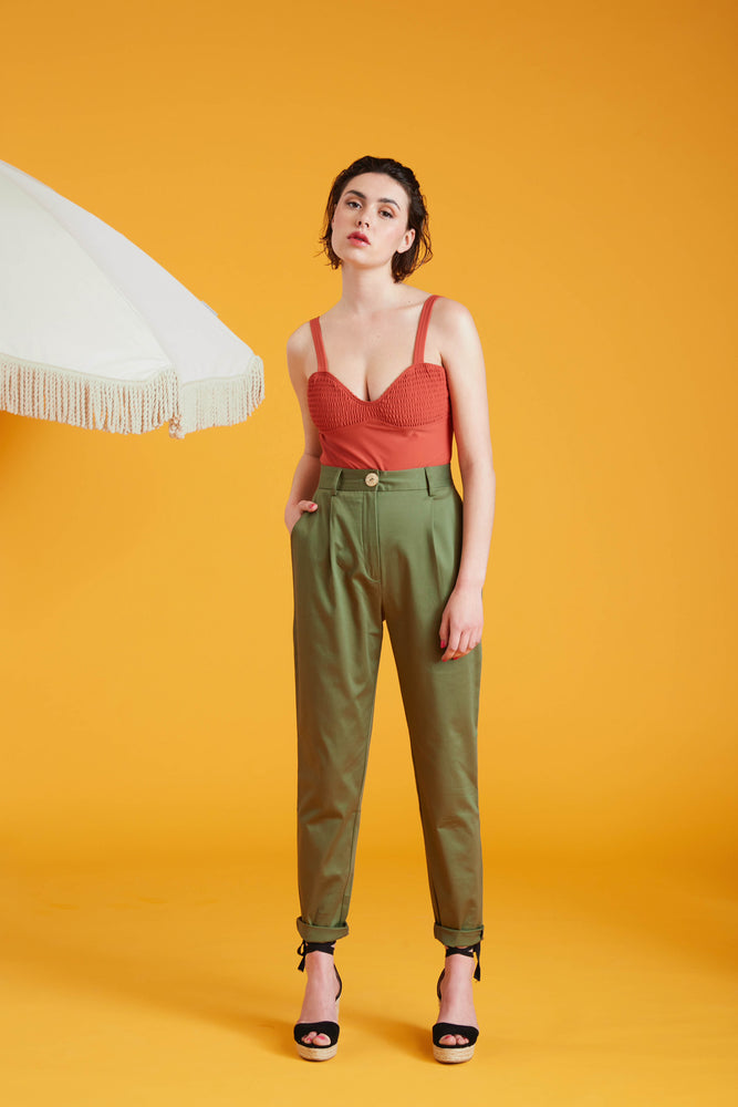 Pantalon Marylène - Kaki