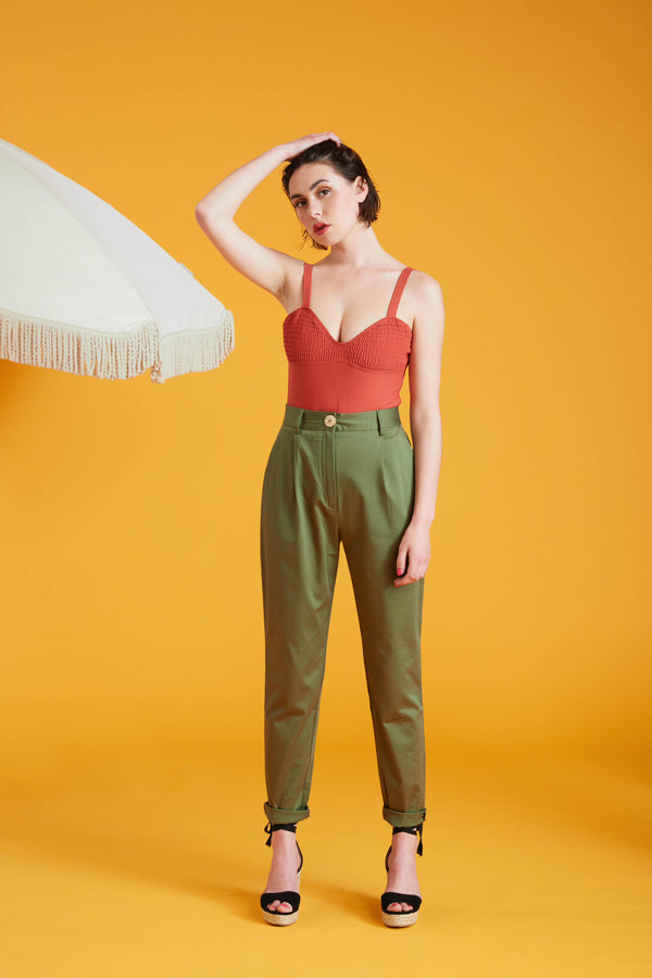 Pantalon Marylène - Kaki