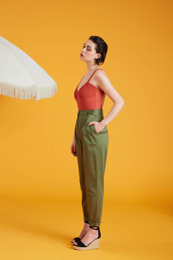 Pantalon Marylène - Kaki