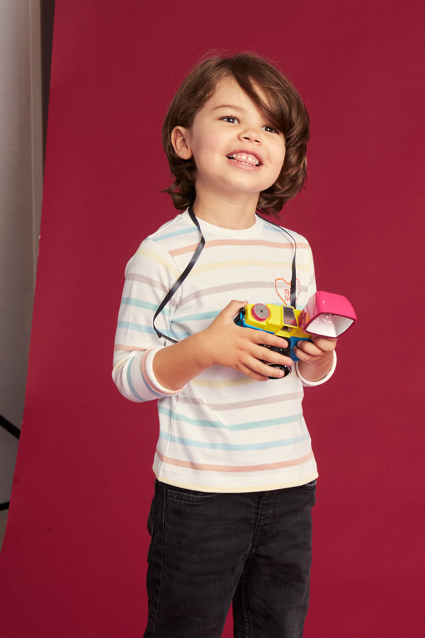 Sweat Marinière Junior Sunset - Multicolore