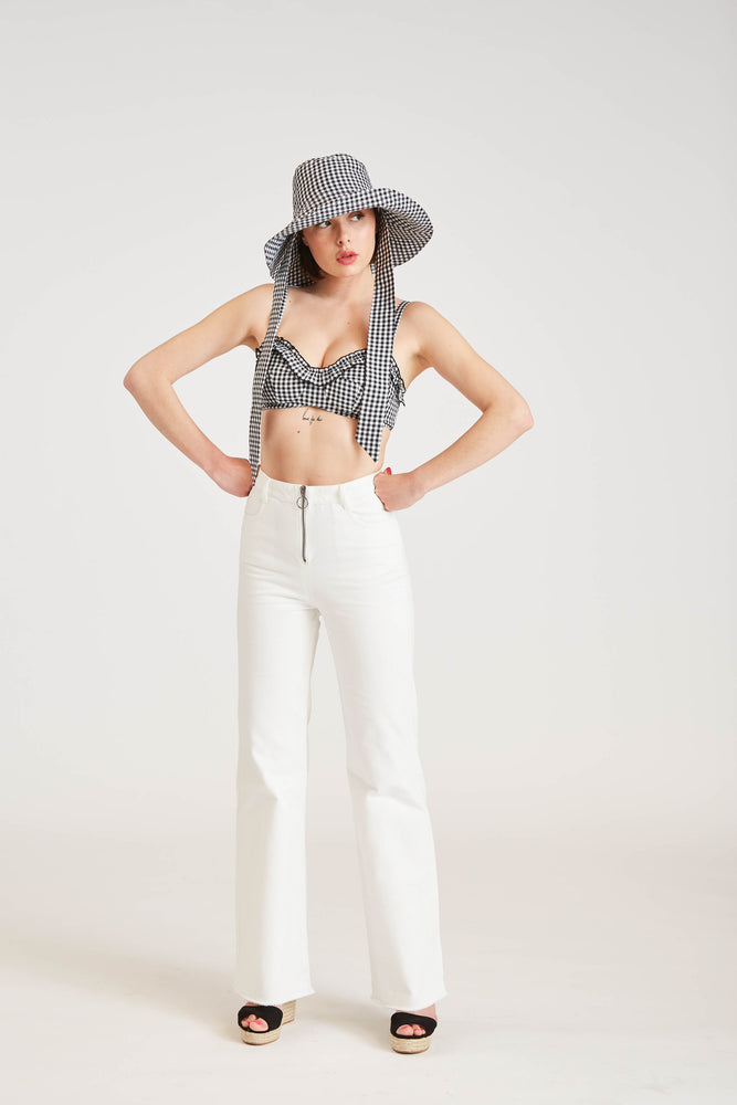 Pantalon Michèle - Denim crème