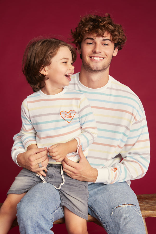 Sweat Marinière Junior Sunset - Multicolore