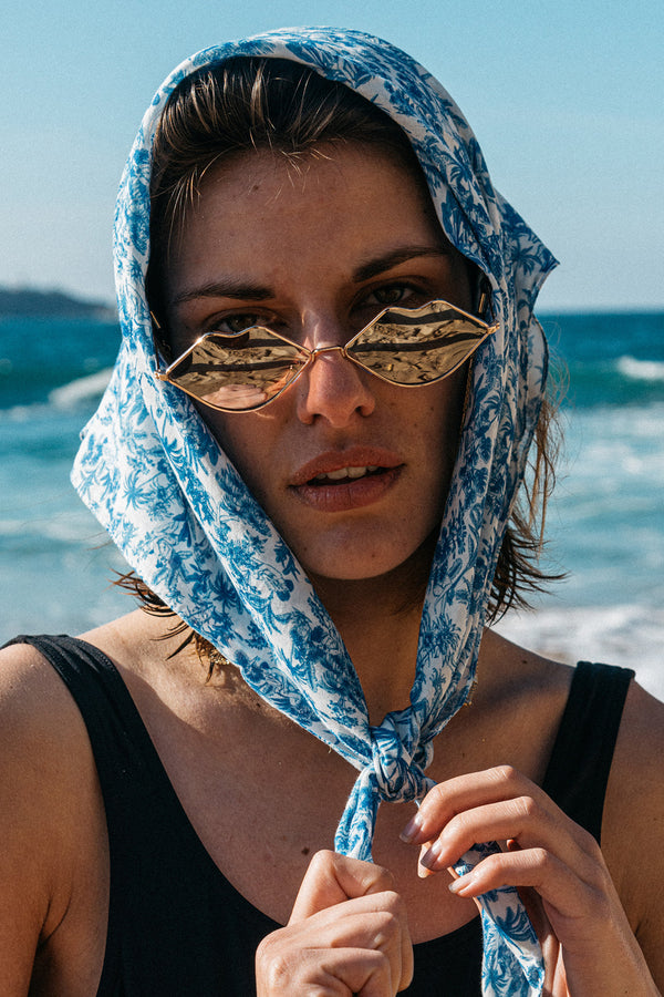Foulard Aimée - Toile de jouy