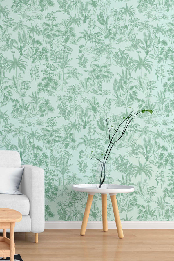 Papier peint intissé Toile de Jouy - Coloris au choix