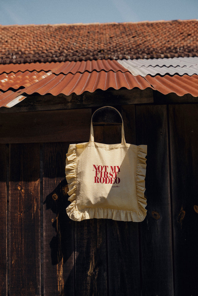 Sac Violet - vichy yellow