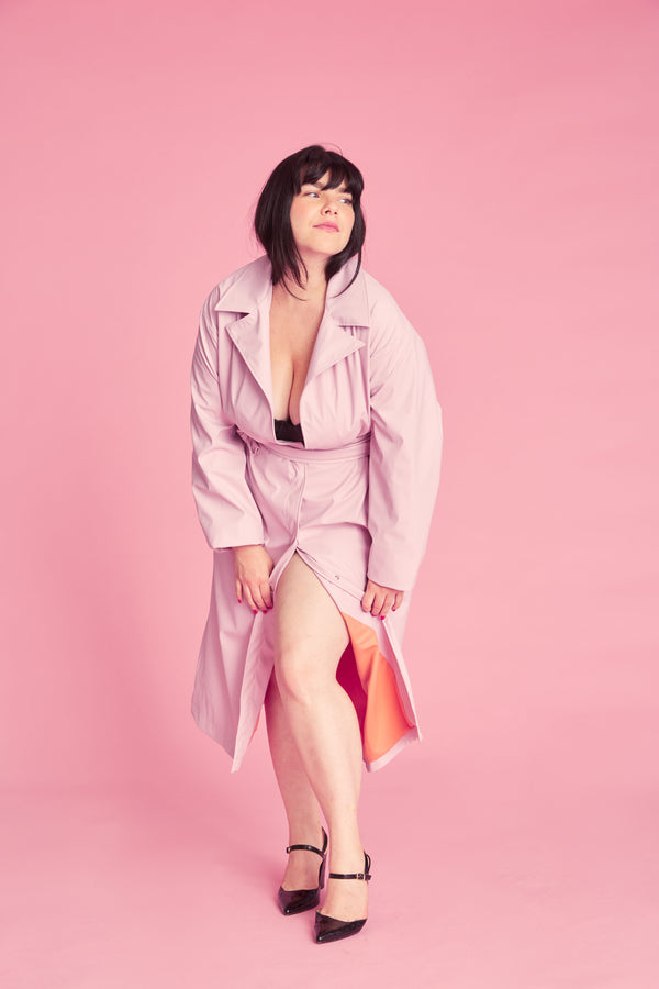 Trench Coat Dolly - Candy Pink